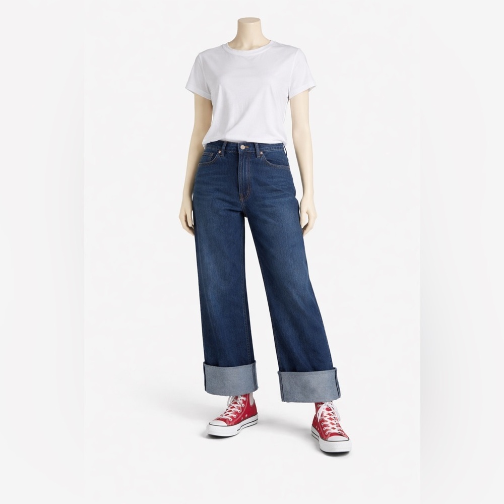 GAP Indigo Blue Wide-Leg Jeans